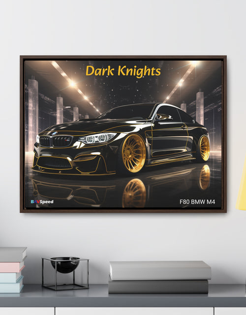 Load image into Gallery viewer, BAVSpeed F80 BMW Mr &quot;Dark Knights&quot; Framed Canvas Wall Art
