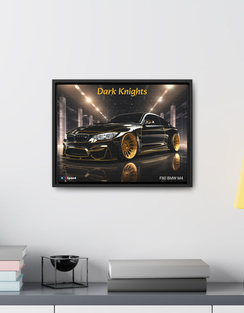 Load image into Gallery viewer, BAVSpeed F80 BMW Mr &quot;Dark Knights&quot; Framed Canvas Wall Art
