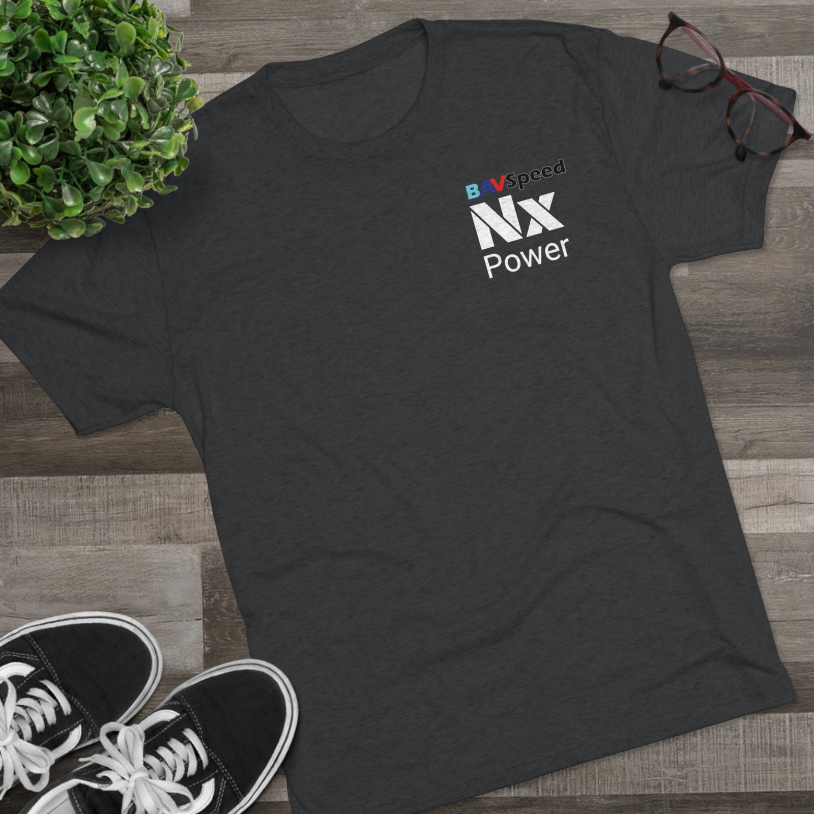 BAVSpeed Nx "To the power of N" T-Shirt Unisex Tri-Blend Crew Tee