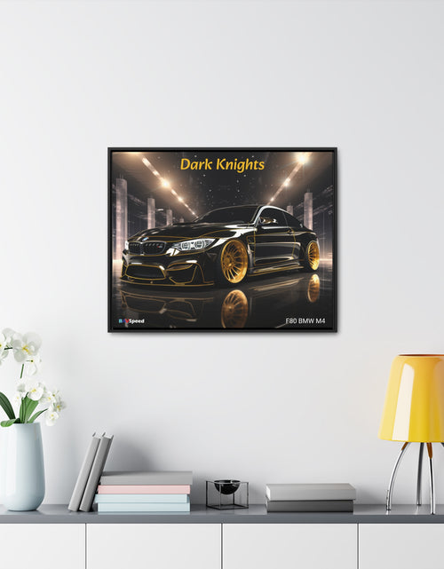 Load image into Gallery viewer, BAVSpeed F80 BMW Mr &quot;Dark Knights&quot; Framed Canvas Wall Art
