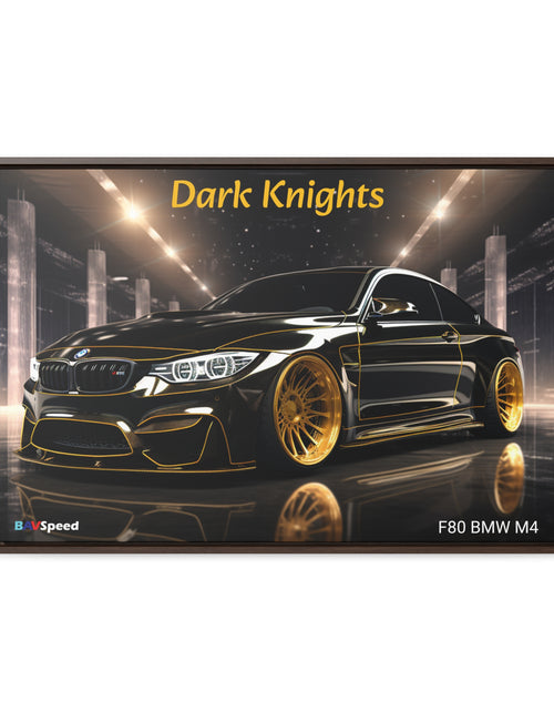 Load image into Gallery viewer, BAVSpeed F80 BMW Mr &quot;Dark Knights&quot; Framed Canvas Wall Art
