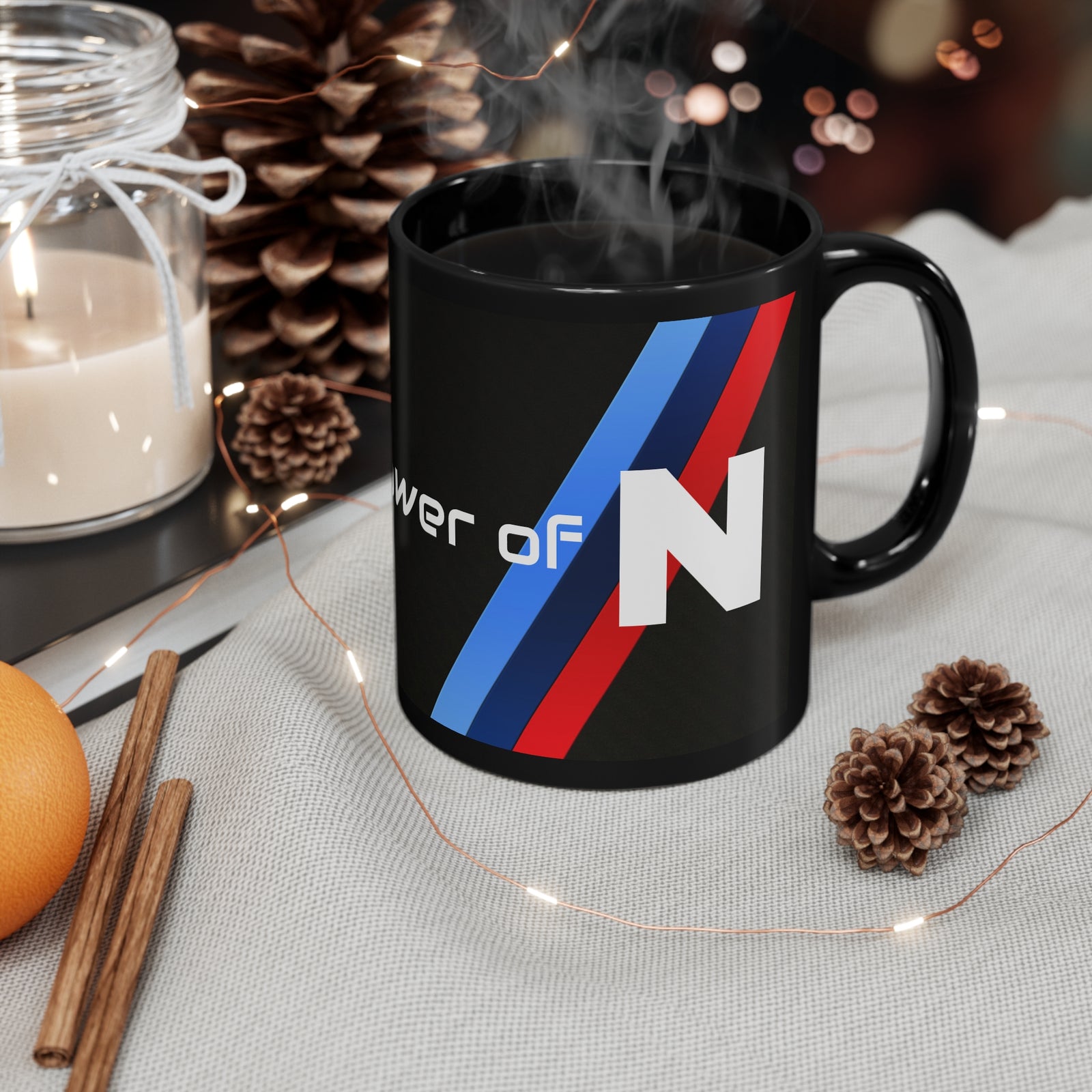 BAVSpeed "To the power of N" -  11oz Black Mug