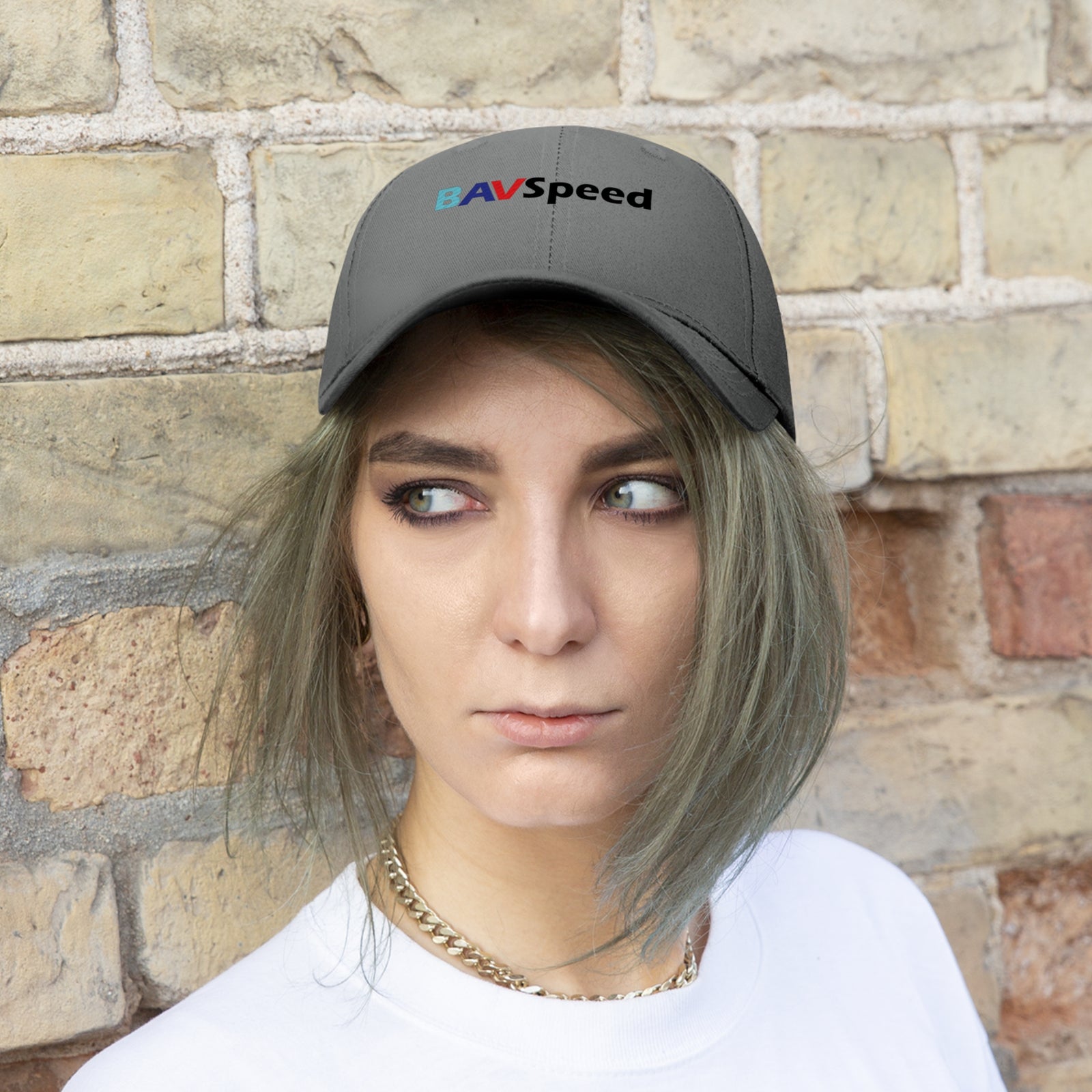 BAVSpeed BMW Grey Lid - Unisex Twill Baseball Hat