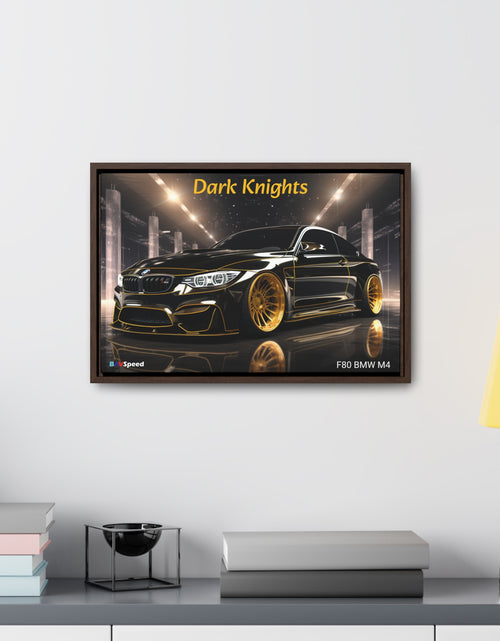 Load image into Gallery viewer, BAVSpeed F80 BMW Mr &quot;Dark Knights&quot; Framed Canvas Wall Art
