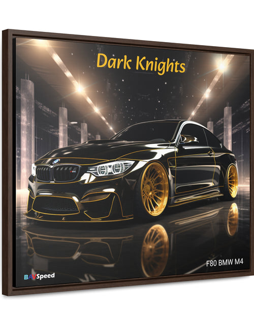 Load image into Gallery viewer, BAVSpeed F80 BMW Mr &quot;Dark Knights&quot; Framed Canvas Wall Art
