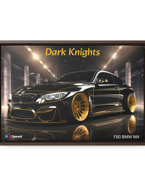 Load image into Gallery viewer, BAVSpeed F80 BMW Mr &quot;Dark Knights&quot; Framed Canvas Wall Art
