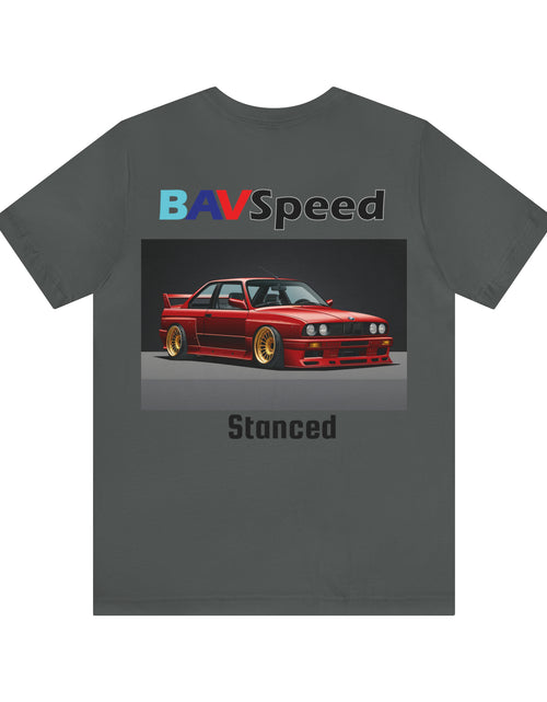 Load image into Gallery viewer, BAVSpeed &quot;Stanced&quot; E30 BMW M3 Unisex Jersey Short Sleeve Tee
