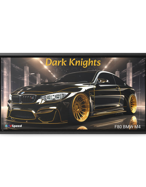 Load image into Gallery viewer, BAVSpeed F80 BMW Mr &quot;Dark Knights&quot; Framed Canvas Wall Art
