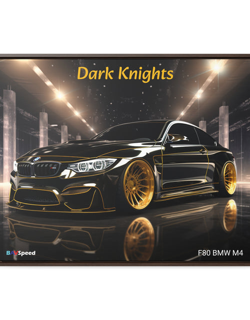 Load image into Gallery viewer, BAVSpeed F80 BMW Mr &quot;Dark Knights&quot; Framed Canvas Wall Art
