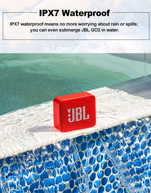 Load image into Gallery viewer, JBL GO 2 Wireless Bluetooth Speaker IPX7 Waterproof With Mic
